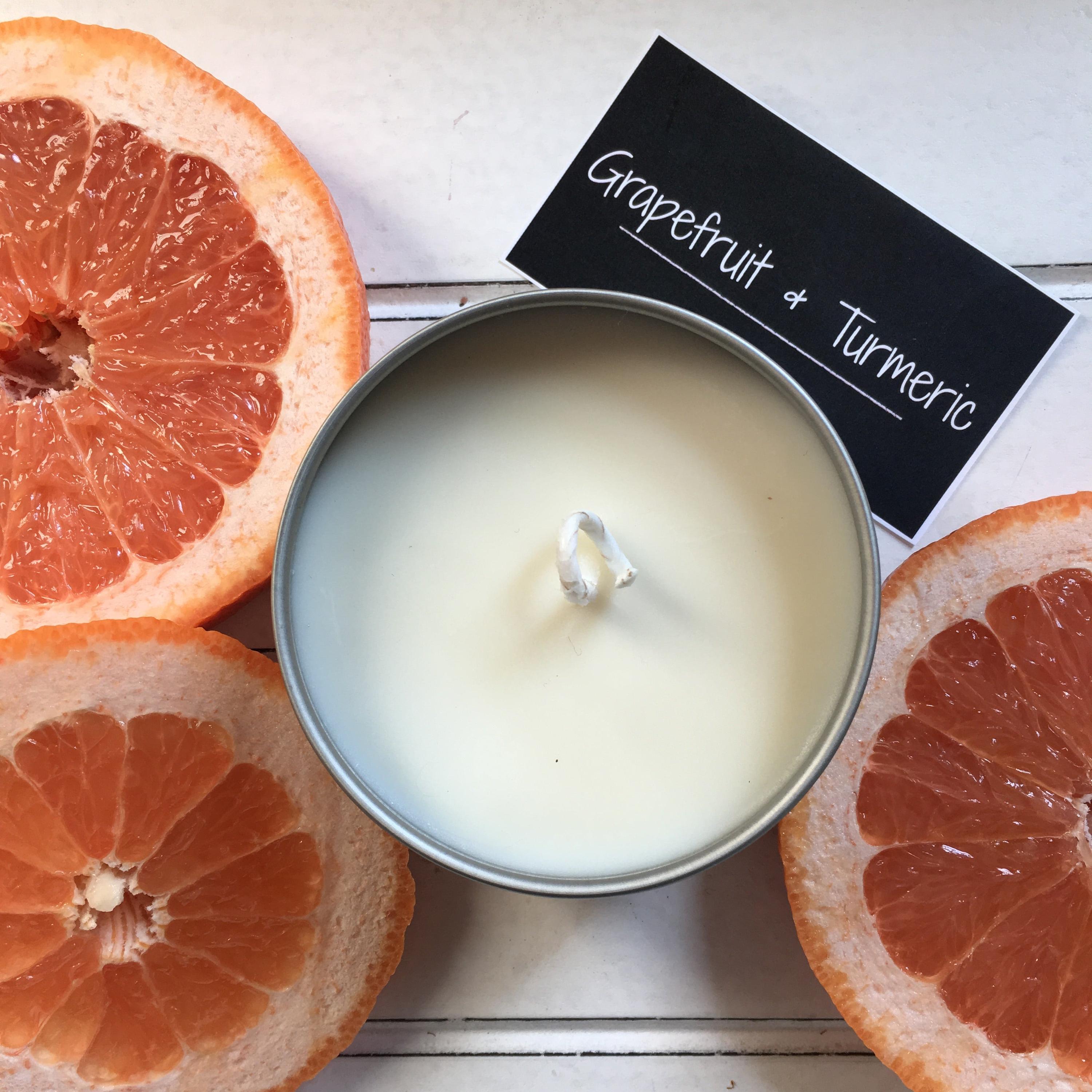 Tumeric Candle Grapefruit & Turmeric – Three Chicks Candle Co.